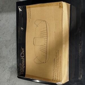 Pampered Chef BBQ Roasting Pan & Cup Holder New in Box #2714